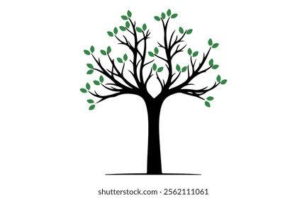 Ecology family tree logo art vector illustrator 