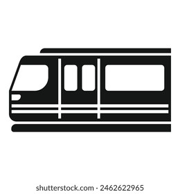 Ecology fast train icon simple vector. Public high speed. Motion express