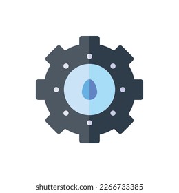 Ecology, Flat, Environment, Healthy, Fresh, World, Flat Icon Logo Illustration Vector Isolated. Suitable for Web Design, Logo, App. 

