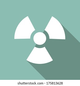 Ökologie Flaches Symbol mit Schatten. Vektor EPS10.