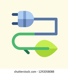 Ecology Flat Icon Vector Graphic Download Template Modern