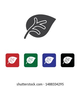 Ecology, foliage icon - Vector. Nature vector illustration