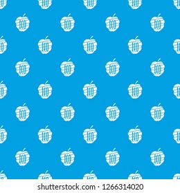 Ecology food pattern vector seamless blue repeat for any use