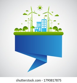 Ecology  friendly concept. save world