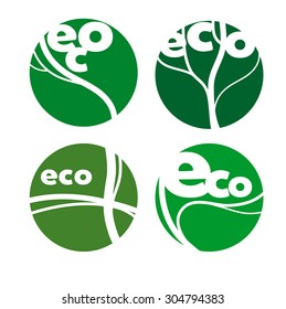 Ecology friendly different icon set