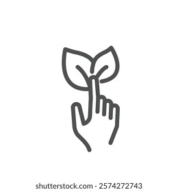 ecology friendly metaphore outline icon vector design good for web or mobile app