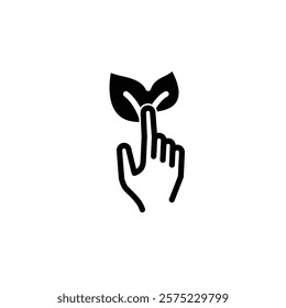 ecology friendly metaphore solid icon vector design good for web or mobile app