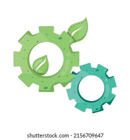 icono de ecología con hojas