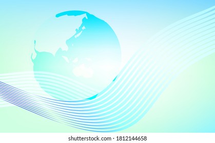Ecology and global earth and graphical background illustration