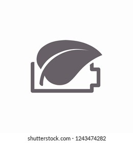 Ecology global eco friendly battery . icon. Vector  Eps 10 