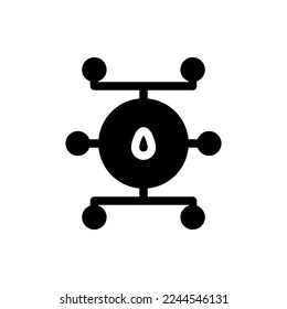 Ecology, Glyph, Environment, Global, Healthy, Earth, Flat Icon Logo Illustration Vector Isolated. Suitable for Web Design, Logo, App. 