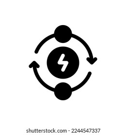 Ecology, Glyph, Environment, Global, Healthy, Earth, Flat Icon Logo Illustration Vector Isolated. Suitable for Web Design, Logo, App. 
