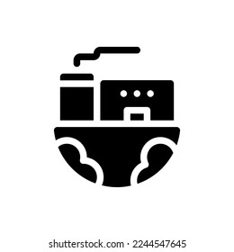 Ecology, Glyph, Environment, Global, Healthy, Earth, Flat Icon Logo Illustration Vector Isolated. Suitable for Web Design, Logo, App. 