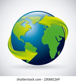 ecology graphic design , vector illustration