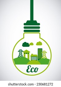 ecology graphic design , vector illustration