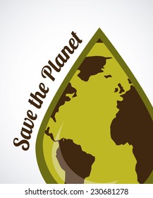 ecology graphic design , vector illustration