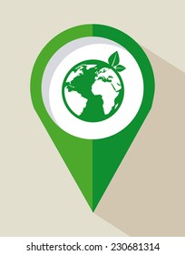 ecology graphic design , vector illustration