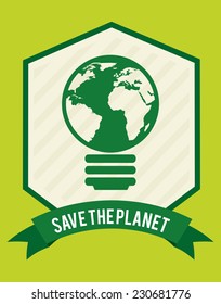 ecology graphic design , vector illustration