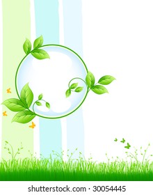 Ecology green design vector