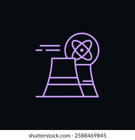 Ecology and green energy icon. Nature, renewable energy, environment, recycle, solar panel, green electricity, biological science, wind power, chemical energy, atomic energy sign