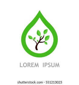Ecology green icon.