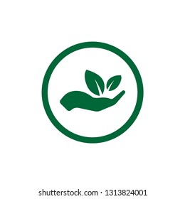 ecology green icon  vector for web,mobile and print