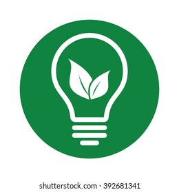 ecology green lamp leafs