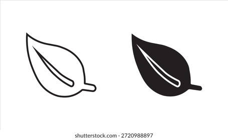 ecology green leafs icon set on background	