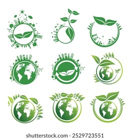 Ecology green save  earth concept