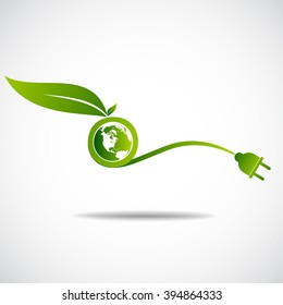 Ecology green save  earth concept