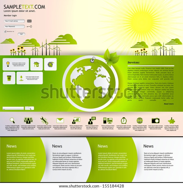 Ecology /\
green tech. 2013 modern website template\
