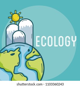 Ecology green world concept