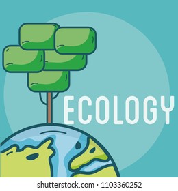 Ecology green world concept