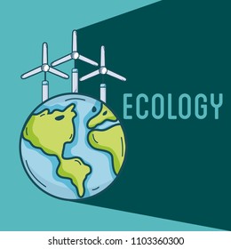 Ecology green world concept