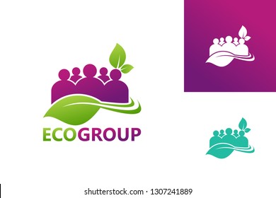 Ecology Group Logo Template Design Vector, Emblem, Design Concept, Creative Symbol, Icon