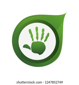 ecology hand human icon