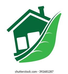 ecology home leaf icon