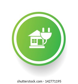 Ecology house design,vector