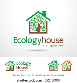 Ecology House Logo Template Design Vector 