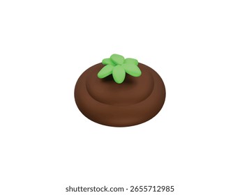 Icono de ecología Ilustración 3D Render