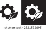 Ecology icon clean ui clipart..