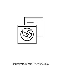 Ecology icon design, leaf icon, eps 10