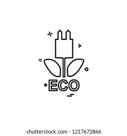 Ecology icon design vector