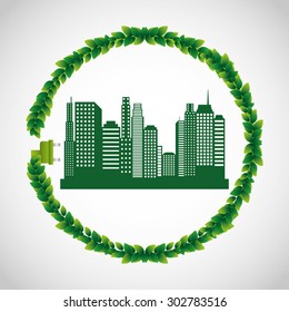 ecology icon design, vector illustration eps10 graphic 