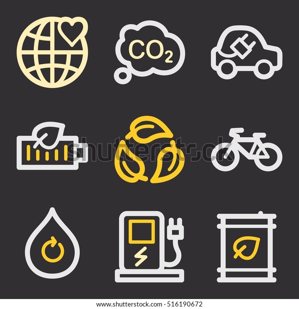 Ecology icon, green technology mobile sign. Eco
infographics symbols