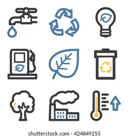 Ecology icon, green technology vector web sign. Nature icon flat. Design mobile icon, vector pictogram. Eco infographics symbols.