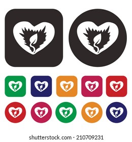 ecology icon / green thinking
