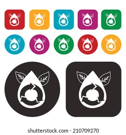 ecology icon / green thinking