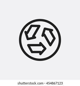 Ecology icon illustration isolated vector sign symbol