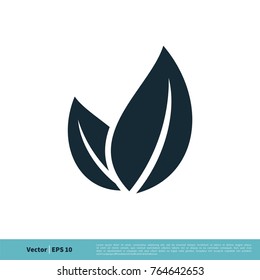 Ecology Icon Leaves Vector Logo Template Illustration Design. Vector EPS 10.